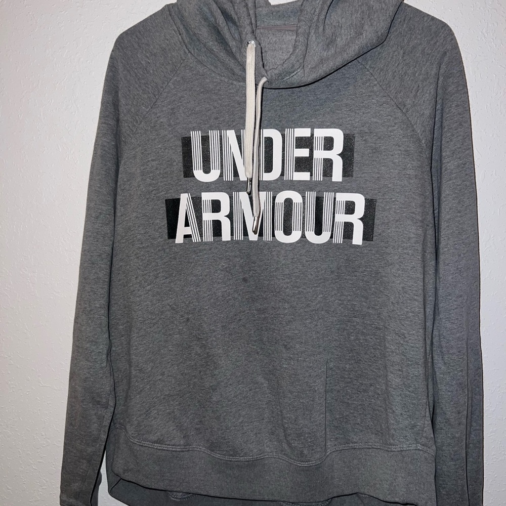 Under Armour YOUTH Charcoal Cowl Neck Sweater